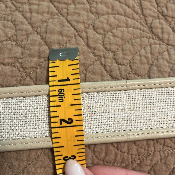 🌷J Crew NWOT Woven Leather/Fabric Belt Medium - Picture 9 of 12